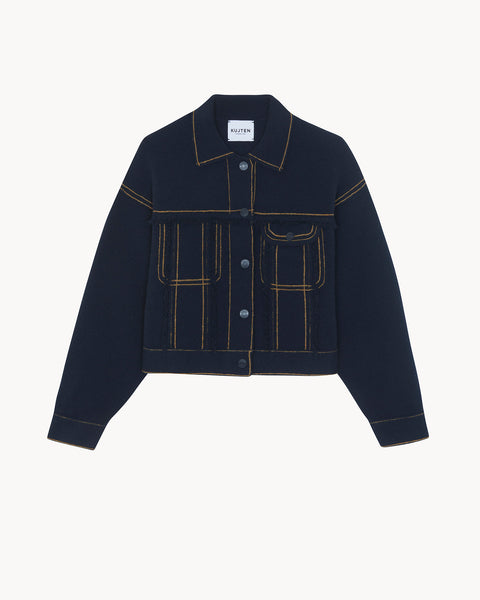 Jacket Arya dark navy blue - Image principale