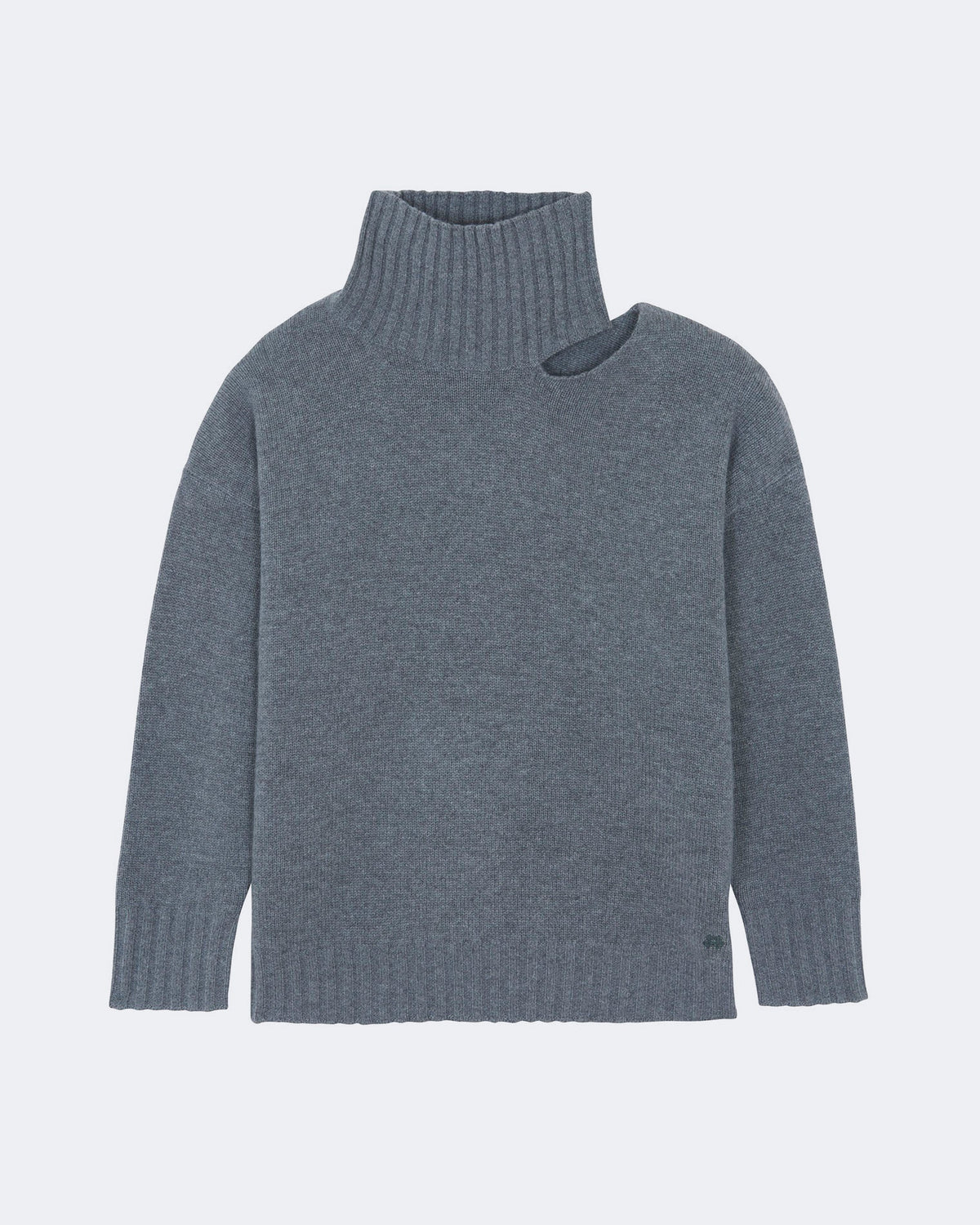Pull en cachemire gris pour femme - Kujten packshot