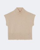 Pull en cachemire beige pour femme - Kujten packshot