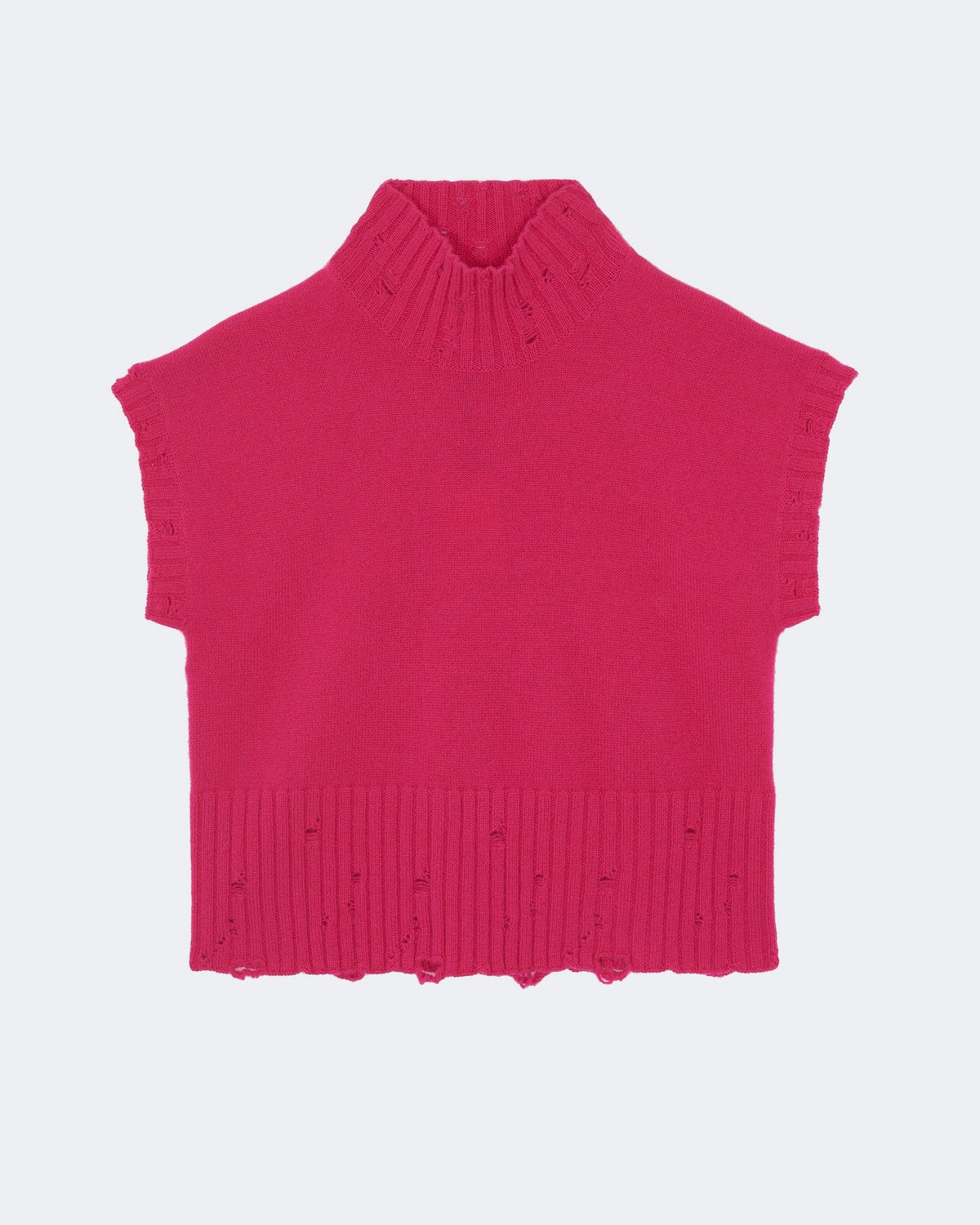 Pull en cachemire rose pour femme - Kujten packshot