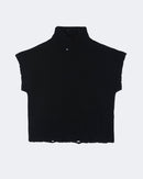 Pull en cachemire noir pour femme - Kujten packshot