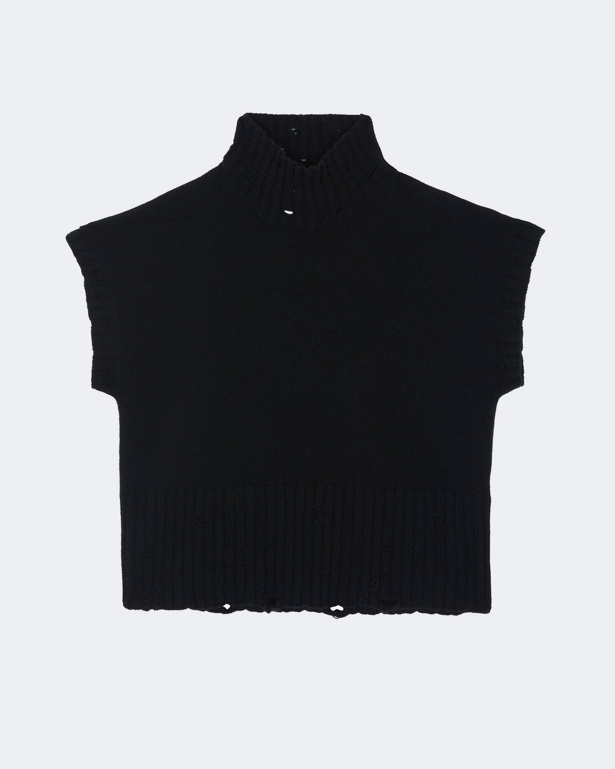 Pull en cachemire noir pour femme - Kujten packshot