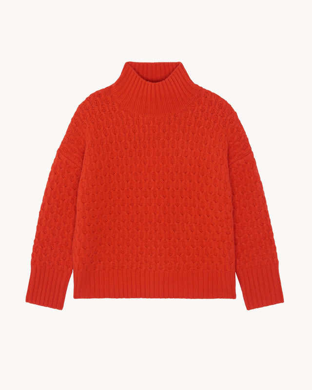 Pull Gakuto orange rosso - Image principale