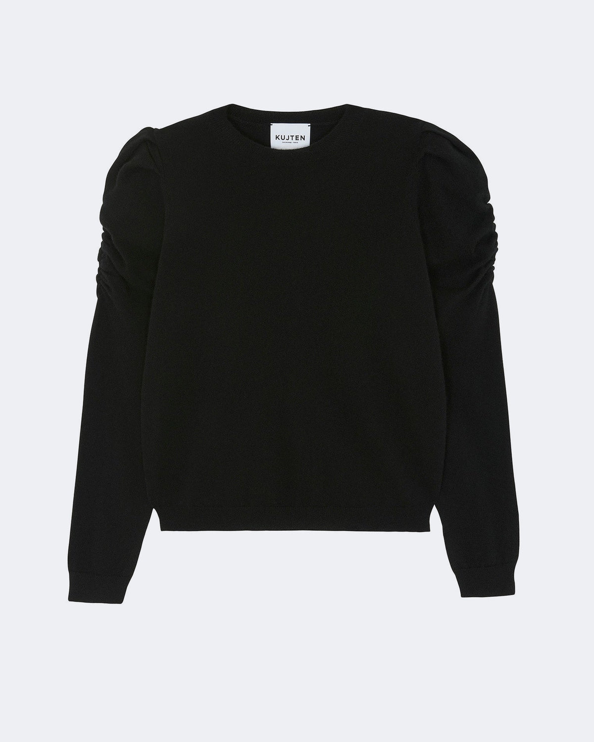 Pull en cachemire noir pour femme - Kujten packshot