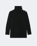 Pull en cachemire noir pour femme - Kujten packshot
