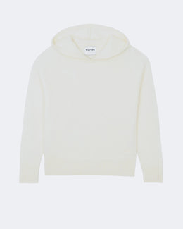Pull en cachemire blanc pour femme - Kujten packshot