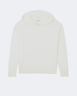 Pull en cachemire blanc pour femme - Kujten packshot