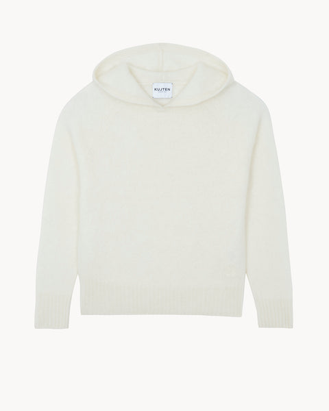 Pull Hoodie Soso blanc - Image principale