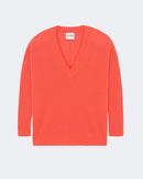 Pull en cachemire orange, rose et rouge pour femme - Kujten packshot