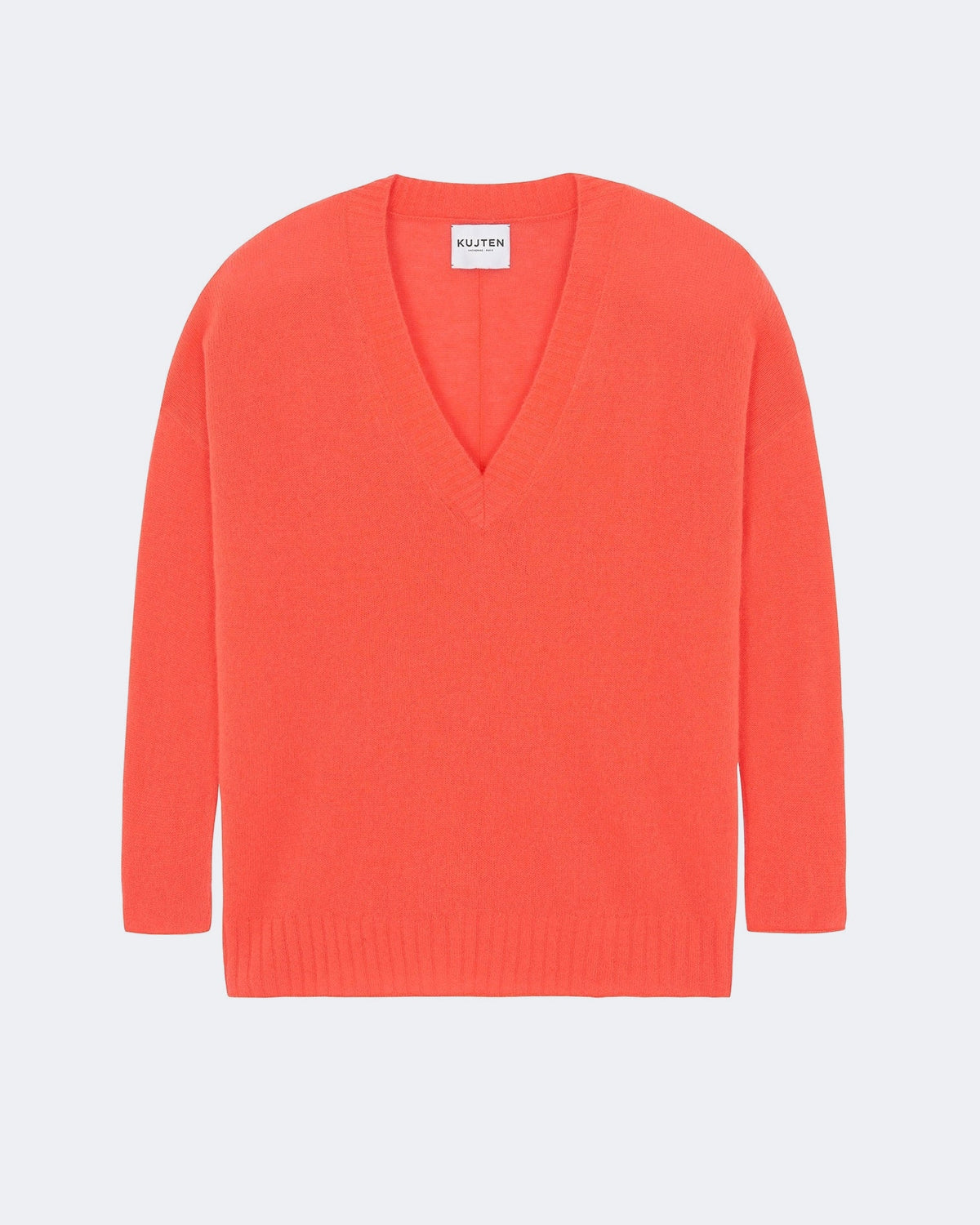 Pull en cachemire orange, rose et rouge pour femme - Kujten packshot