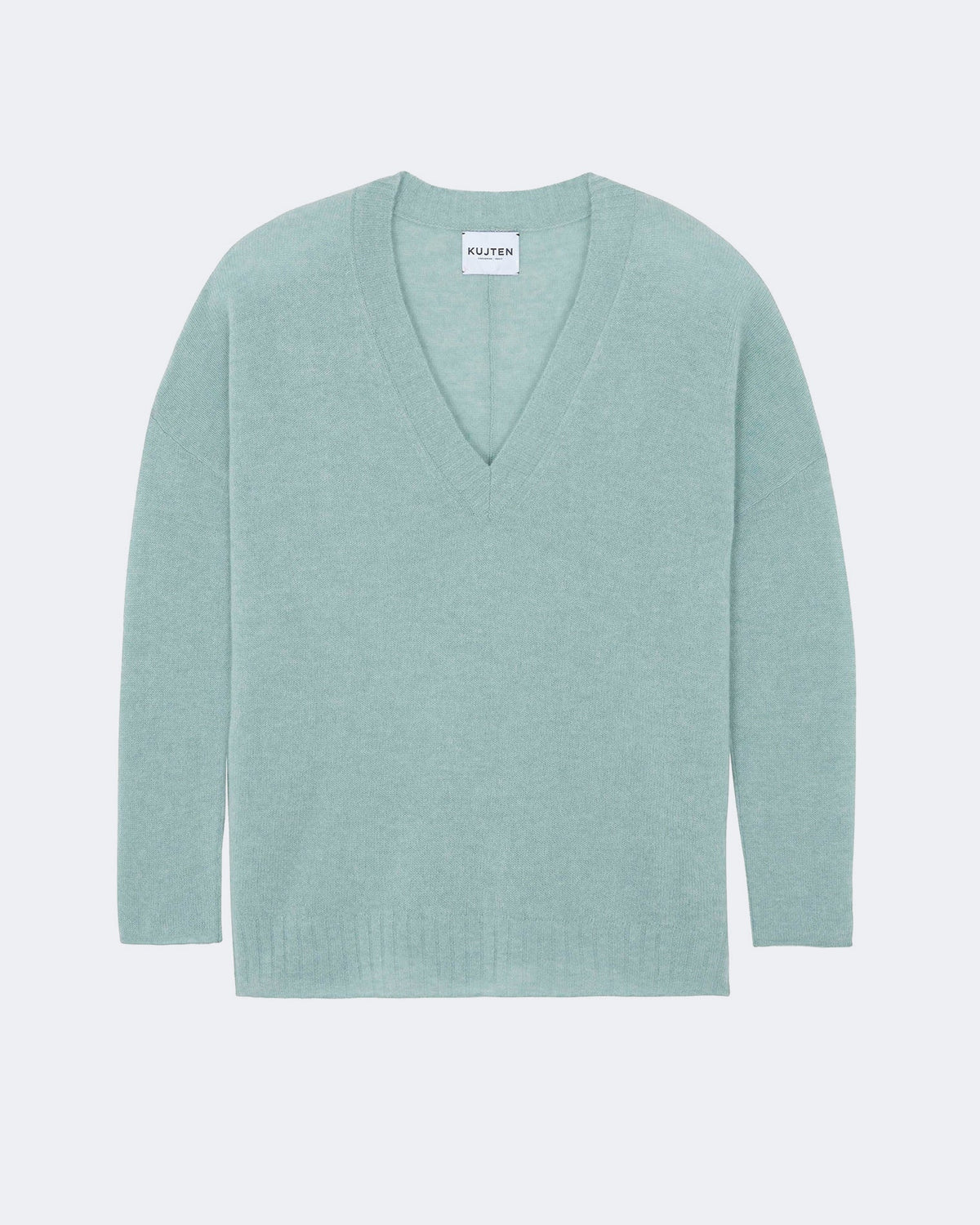 Pull en cachemire vert pour femme - Kujten packshot