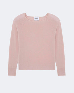 Pull en cachemire rose pour femme - Kujten packshot