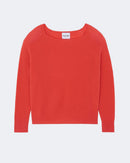 Pull en cachemire orange, rose et rouge pour femme - Kujten packshot