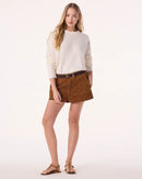 Pull en cachemire blanc pour femme - Kujten