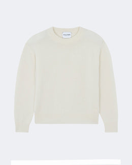 Pull en cachemire blanc pour femme - Kujten packshot