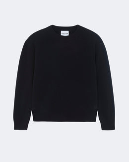Pull en cachemire noir pour femme - Kujten packshot