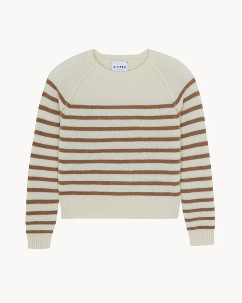 Pull Shima blanc camelo - Image principale