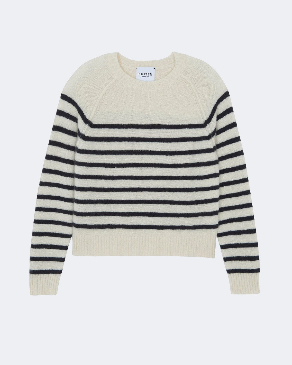 Pull en cachemire blanc pour femme - Kujten packshot