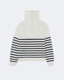 Pull en cachemire blanc pour femme - Kujten packshot