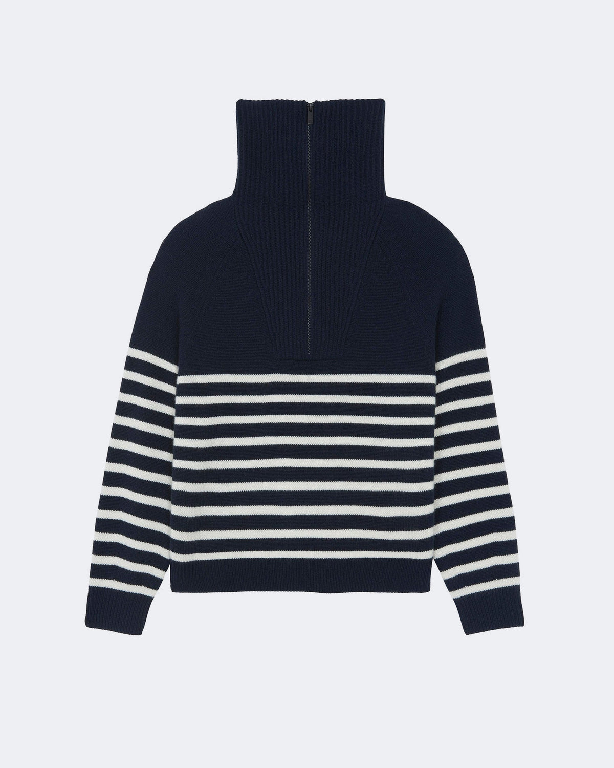 Pull en cachemire bleu pour femme - Kujten packshot