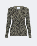 Pull en cachemire kaki pour femme - Kujten packshot