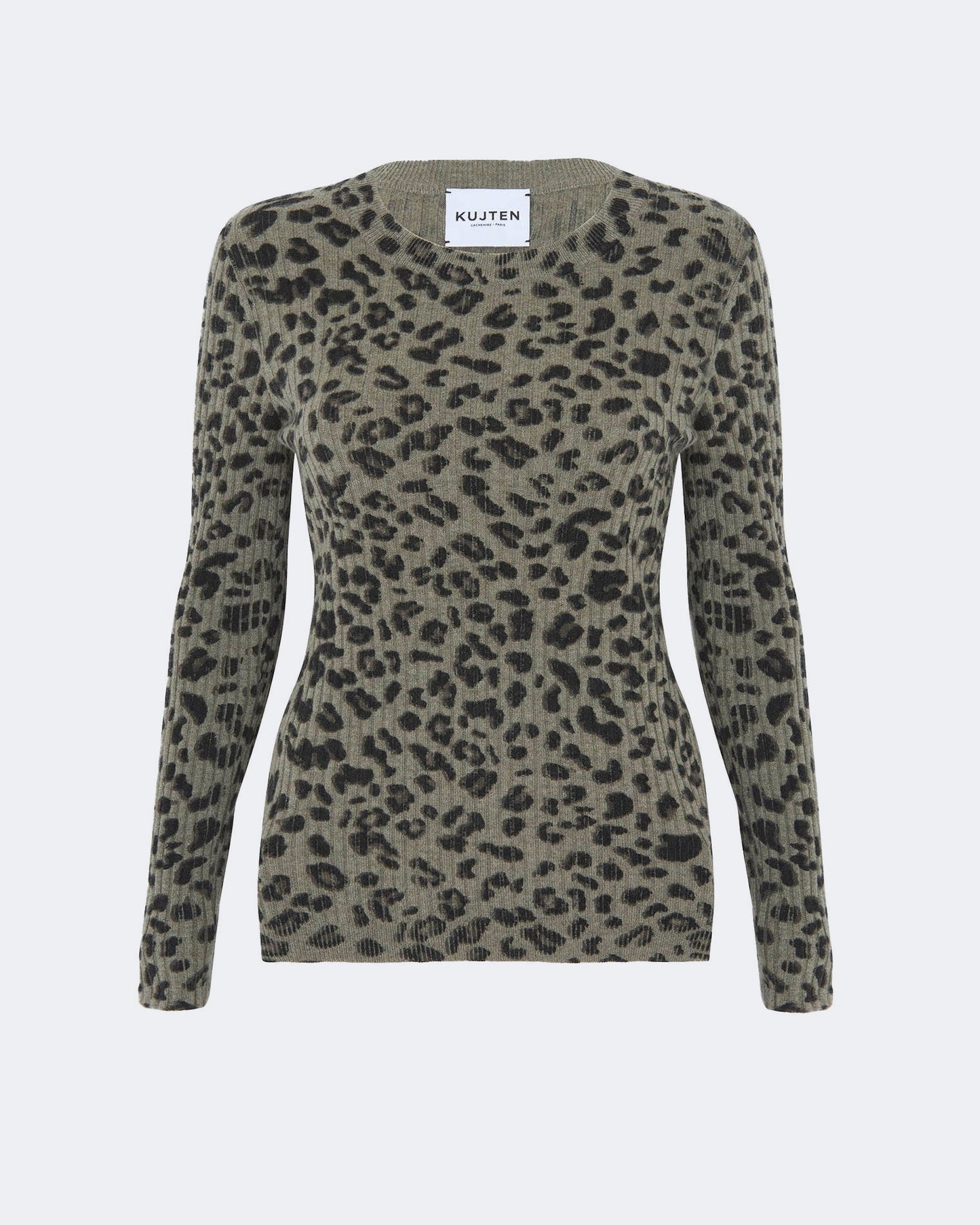 Pull en cachemire kaki pour femme - Kujten packshot