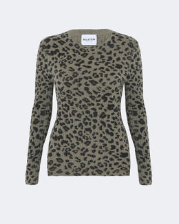 Pull en cachemire kaki pour femme - Kujten packshot