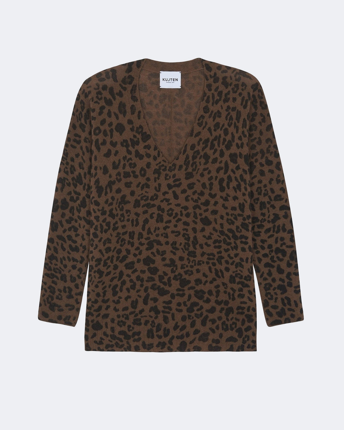 Pull en cachemire marron pour femme - Kujten packshot