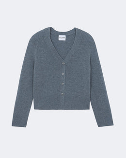 Gilet en cachemire gris pour femme - Kujten packshot