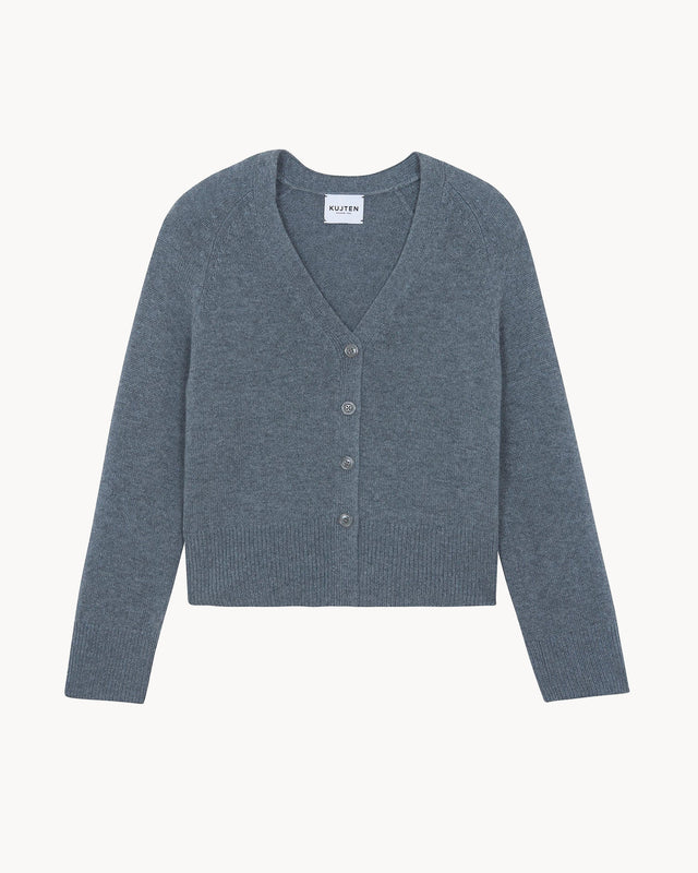 Cardigan Suuki gris flanelle - Image principale