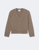 Gilet en cachemire beige pour femme - Kujten packshot
