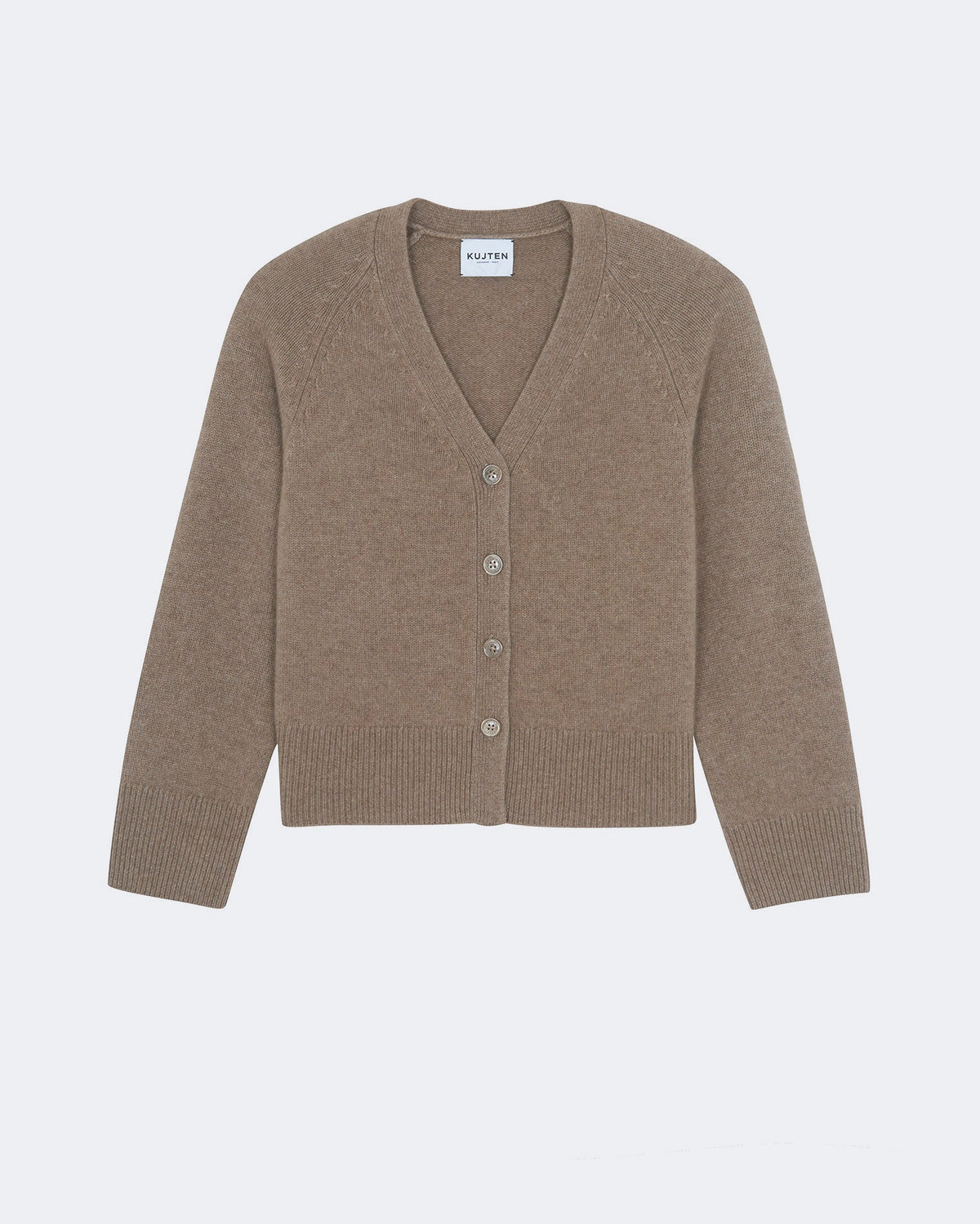Gilet en cachemire beige pour femme - Kujten packshot