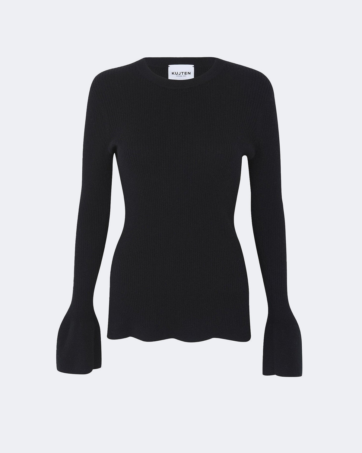Pull en cachemire noir pour femme - Kujten packshot