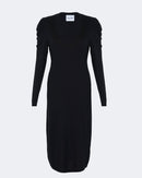 Robe en cachemire noir pour femme - Kujten packshot