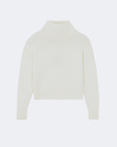 Pull en cachemire blanc pour femme - Kujten packshot