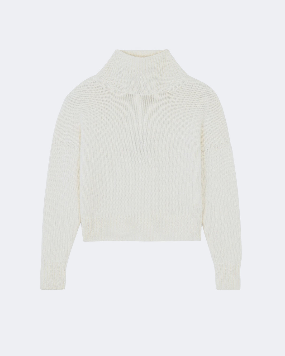 Pull en cachemire blanc pour femme - Kujten packshot