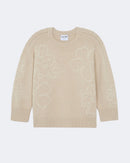 Pull en cachemire beige pour femme - Kujten packshot