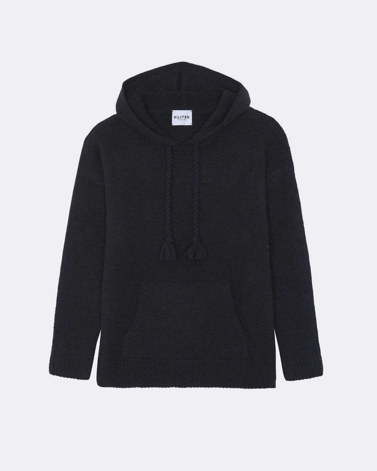 Pull en cachemire noir pour femme - Kujten packshot