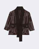 Veste en cachemire marron pour femme - Kujten packshot