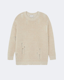 Pull en cachemire beige pour femme - Kujten packshot