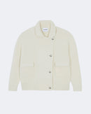 Veste en cachemire blanc pour femme - Kujten packshot
