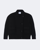 Veste en cachemire noir pour femme - Kujten packshot