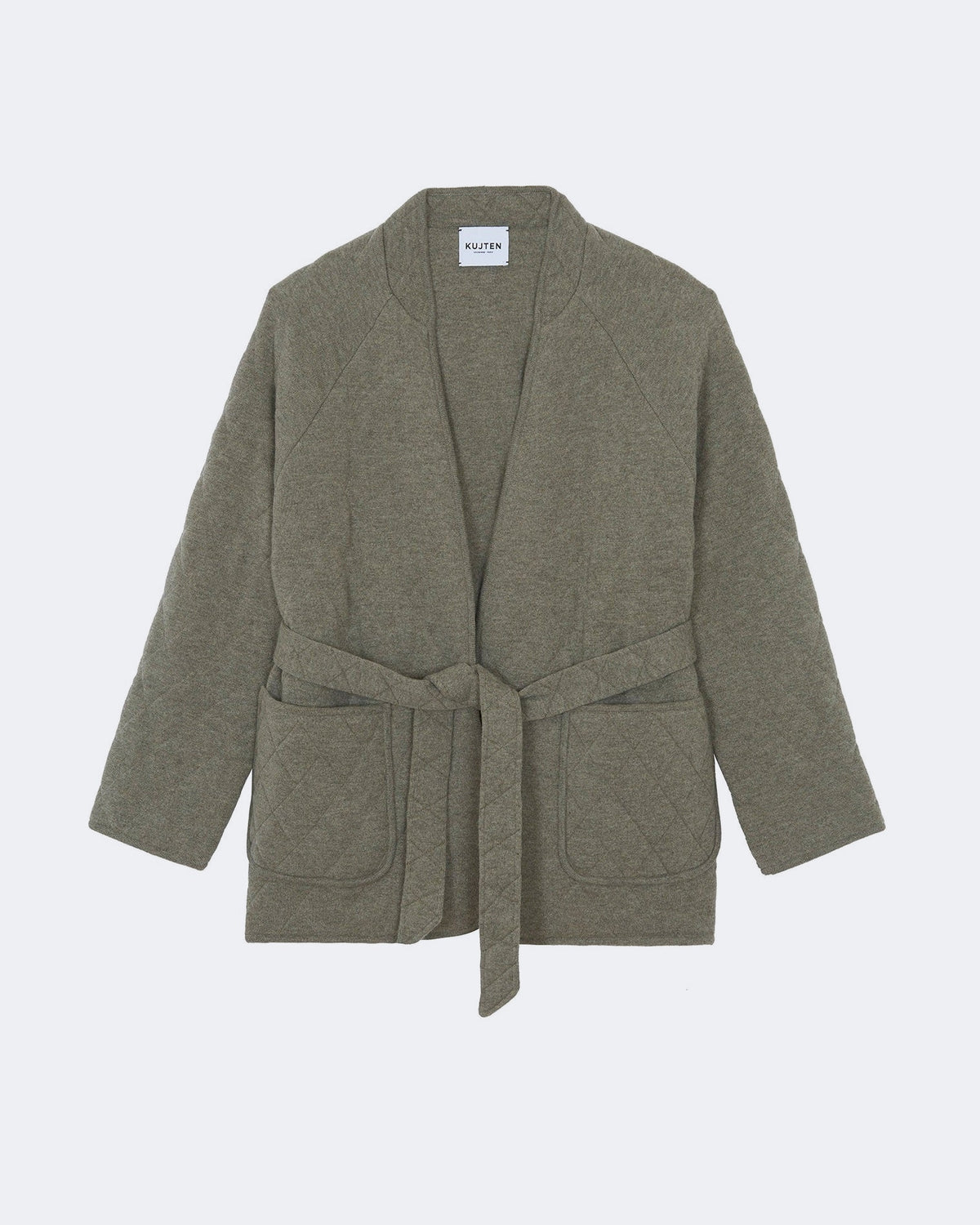 Veste totoro cachemire kaki - Kujten packshot