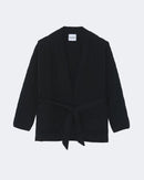 Veste en cachemire noir pour femme - Kujten packshot
