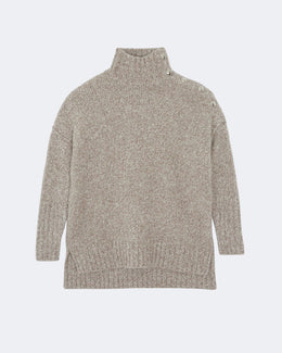 Pull en cachemire beige pour femme - Kujten packshot