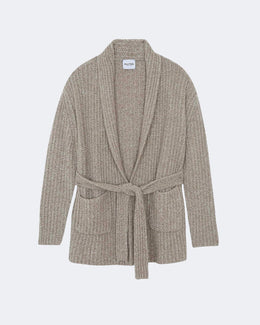 Gilet en cachemire beige pour femme - Kujten packshot