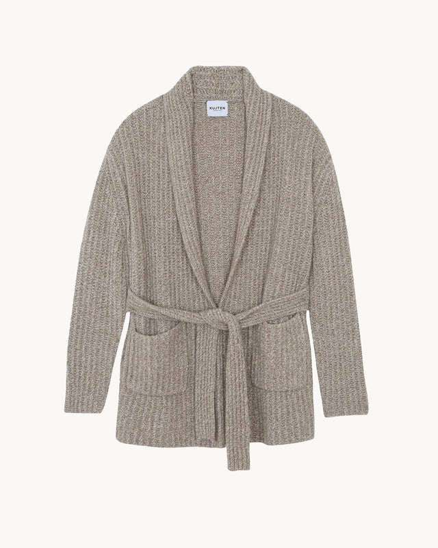 Gilet Jalil Bouclette beige chiné - Image principale