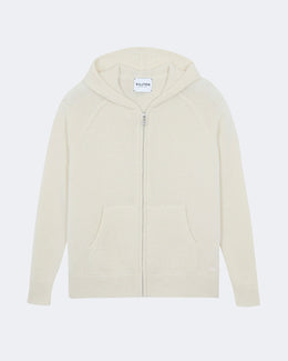 Gilet en cachemire blanc pour femme - Kujten packshot