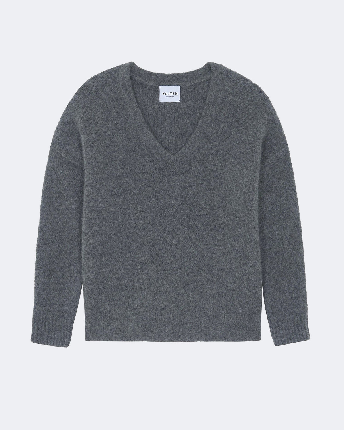 Pull en cachemire gris pour femme - Kujten packshot