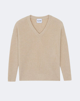 Pull catherine droit beige - Kujten packshot